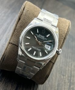 Alternative view of Rolex-Datejust 126200 36mm Oyster stainless Steel/Steel Grey Dial Stick Markers VSF DD3235 Automatic (Copy)