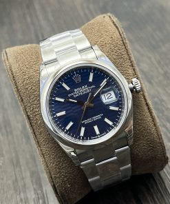 Alternative view of Rolex-Datejust 126200 36mm Oyster stainless Steel/Steel Blue Textured Dial Stick Markers VSF DD3235 Automatic