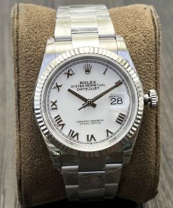 Rolex-Datejust 126234 36mm Oyster stainless Steel/Steel White Dial Roman Markers VSF DD3235 Automatic