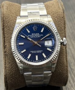 Rolex-Datejust 126234 36mm Oyster stainless Steel/Steel Blue Dial Stick Markers VSF DD3235 Automatic