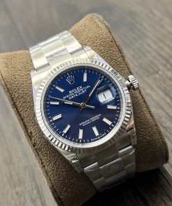 Alternative view of Rolex-Datejust 126234 36mm Oyster stainless Steel/Steel Blue Dial Stick Markers VSF DD3235 Automatic
