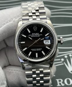 Rolex-Datejust 126200 36mm Jubilee stainless Steel/Steel Black Dial Stick Markers VSF DD3235 Automatic