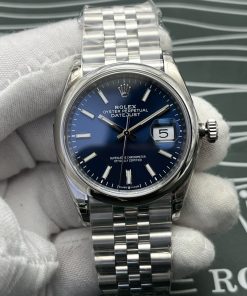 Rolex-Datejust 126200 36mm Jubilee stainless Steel/Steel Blue Dial Stick Markers VSF DD3235 Automatic