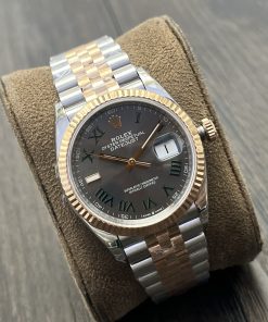 Alternative view of Rolex-Datejust 126233 36mm Jubilee Rose Gold/Steel Grey Wimbledon Dial Roman Markers VSF DD3235 Automatic