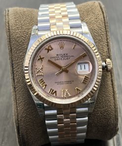 Rolex-Datejust 116231 36mm Jubilee Rose Gold/Steel Rose Gold Dial Roman Markers VSF VR3235 Automatic