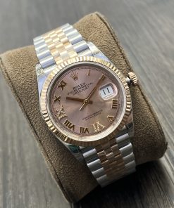 Alternative view of Rolex-Datejust 116231 36mm Jubilee Rose Gold/Steel Rose Gold Dial Roman Markers VSF VR3235 Automatic