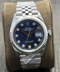 Rolex-Datejust 126334 36mm Jubilee Stainless Steel/Steel Blue Dial Diamond Markers VSF DD3235 Automatic