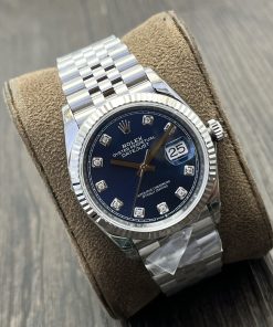 Alternative view of Rolex-Datejust 126334 36mm Jubilee Stainless Steel/Steel Blue Dial Diamond Markers VSF DD3235 Automatic
