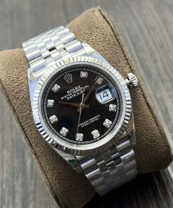 Alternative view of Rolex-Datejust 126334 36mm Jubilee Stainless Steel/Steel Black Dial Diamond Markers VSF DD3235 Automatic