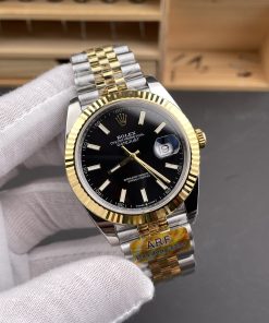 Alternative view of Rolex-Datejust 126333 41mm Jubilee Yellow Gold/Steel Black Dial Stick Markers ARF DD3235 Automatic(Tungsten Heavy Version)