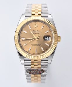 Rolex-Datejust 126333 41mm Jubilee Yellow Gold/Steel Champagne(Gold) Dial Stick Markers Clean DD3235 Automatic