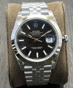 Rolex-Datejust 126300 41mm Jubilee Stainless Steel/Steel Black Dial Stick Markers VSF DD3235 Automatic