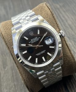 Alternative view of Rolex-Datejust 126300 41mm Jubilee Stainless Steel/Steel Black Dial Stick Markers VSF DD3235 Automatic