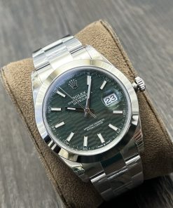 Alternative view of Rolex-Datejust 126300 41mm Oyster Stainless Stee/Steel Mint Green Fluted Dial Stick Markers VSF DD3235 Automatic