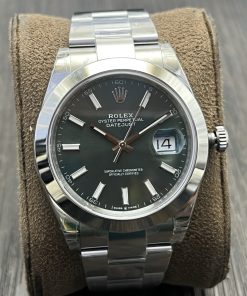 Rolex-Datejust 126300 41mm Oyster Stainless Steel/Steel Mint Green Dial Stick Markers VSF DD3235 Automatic