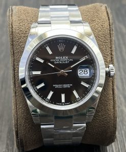 Rolex-Datejust 126300 41mm Oyster Stainless Steel/Steel Black Dial Stick Markers VSF DD3235 Automatic