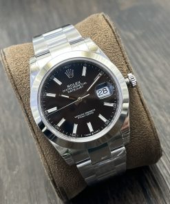 Alternative view of Rolex-Datejust 126300 41mm Oyster Stainless Steel/Steel Black Dial Stick Markers VSF DD3235 Automatic