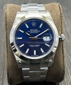 Rolex-Datejust 126300 41mm Oyster Stainless Steel/Steel Blue Dial Stick Markers VSF DD3235 Automatic