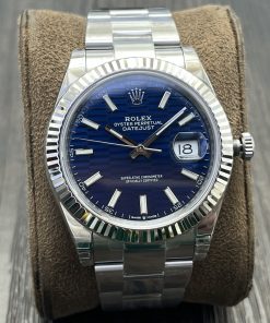 Rolex-Datejust 126334 41mm Oyster Stainless Steel/Steel Blue Fluted Dial Stick Markers VSF DD3235 Automatic