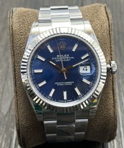 Rolex-Datejust 126334 41mm Oyster Stainless Steel/Steel Blue Dial Stick Markers VSF DD3235 Automatic