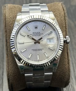 Rolex-Datejust 126334 41mm Oyster Stainless Steel/Steel Silver Dial Stick Markers VSF DD3235 Automatic