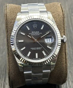 Rolex-Datejust 126334 41mm Oyster Stainless Steel/Steel Grey Dial Stick Markers VSF DD3235 Automatic
