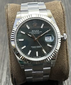 Rolex-Datejust 126334 41mm Oyster Stainless Steel/Steel Mint Green Dial Stick Markers VSF DD3235 Automatic