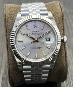 Rolex-Datejust 126334 41mm Jubilee Stainless Steel/Steel Silver Dial Stick Markers VSF DD3235 Automatic