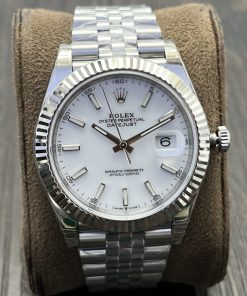Rolex-Datejust 126334 41mm Jubilee Stainless Steel/Steel White Dial Stick Markers VSF DD3235 Automatic