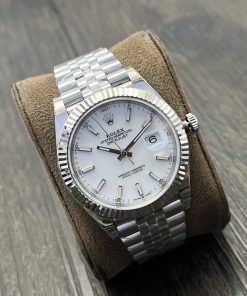 Alternative view of Rolex-Datejust 126334 41mm Jubilee Stainless Steel/Steel White Dial Stick Markers VSF DD3235 Automatic