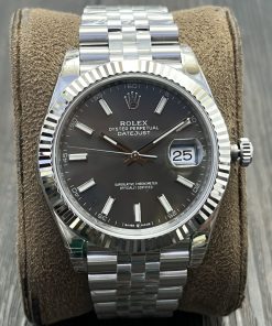 Rolex-Datejust 126334 41mm Jubilee Stainless Steel/Steel Grey Dial Stick Markers VSF DD3235 Automatic
