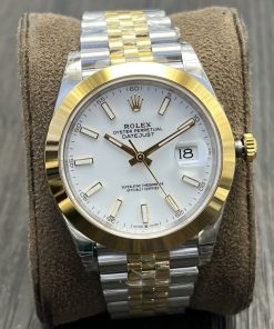 Rolex-Datejust 126303 41mm Jubilee Yellow Gold/Steel White Dial Stick Markers VSF DD3235 Automatic