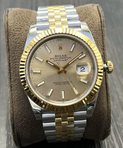 Rolex-Datejust 126333 41mm Jubilee Yellow Gold/Steel Champagne Gold Dial Stick Markers VSF DD3235 Automatic