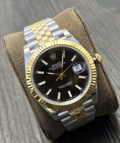 Alternative view of Rolex-Datejust 126333 41mm Jubilee Yellow Gold/Steel Black Dial Stick Markers VSF DD3235 Automatic