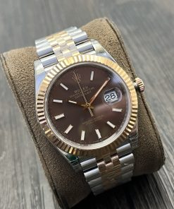Alternative view of Rolex-Datejust 126331 41mm Jubilee Rose Gold/Steel Brown Chocolate Dial Stick Markers VSF DD3235 Automatic