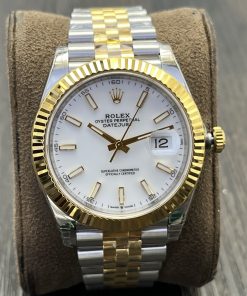 Rolex-Datejust 126333 41mm Jubilee Yellow Gold/Steel White Dial Stick Markers VSF DD3235 Automatic