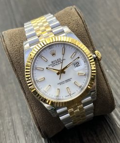 Alternative view of Rolex-Datejust 126333 41mm Jubilee Yellow Gold/Steel White Dial Stick Markers VSF DD3235 Automatic