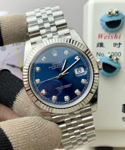 Alternative view of Rolex-Datejust 126334 41mm Jubilee Stainless Steel/Steel Blue Dial Diamonds Markers VSF DD3235 Automatic