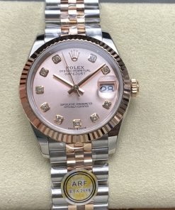 Rolex-Datejust 278271 Ladies 31mm Jubilee Stainless Steel/Rose Gold Pink Dial Diamonds Markers ARF ETA2688 Automatic