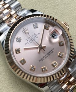 Alternative view of Rolex-Datejust 278271 Ladies 31mm Jubilee Stainless Steel/Rose Gold Pink Dial Diamonds Markers ARF ETA2688 Automatic