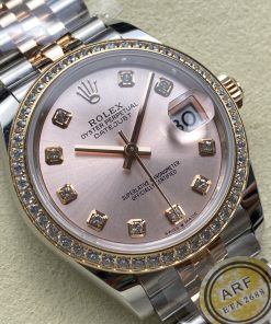 Alternative view of Rolex-Datejust 278381 Ladies 31mm Jubilee Diamonds Stainless Steel/Rose Gold Pink Dial Diamonds Markers ARF ETA2688 Automatic