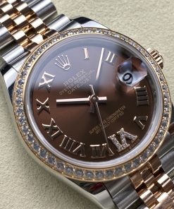 Alternative view of Rolex-Datejust 278381 Ladies 31mm Jubilee Diamonds Stainless Steel/Rose Gold Brown Chocolate Dial Roman Markers ARF ETA2688 Automatic