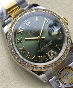 Alternative view of Rolex-Datejust 278383 Ladies 31mm Oyster Diamonds Stainless Steel/Yellow Gold Olive Green Dial Roman Markers ARF ETA2688 Automatic