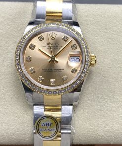 Rolex-Datejust 278383 Ladies 31mm Oyster Diamonds Stainless Steel/Yellow Gold Champagne(Gold) Dial Diamonds Markers ARF ETA2688 Automatic