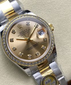 Alternative view of Rolex-Datejust 278383 Ladies 31mm Oyster Diamonds Stainless Steel/Yellow Gold Champagne(Gold) Dial Diamonds Markers ARF ETA2688 Automatic