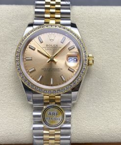 Rolex-Datejust 278383 Ladies 31mm Jubilee Diamonds Stainless Steel/Yellow Gold Champagne(Gold) Dial Stick Markers ARF ETA2688 Automatic