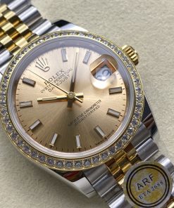Alternative view of Rolex-Datejust 278383 Ladies 31mm Jubilee Diamonds Stainless Steel/Yellow Gold Champagne(Gold) Dial Stick Markers ARF ETA2688 Automatic