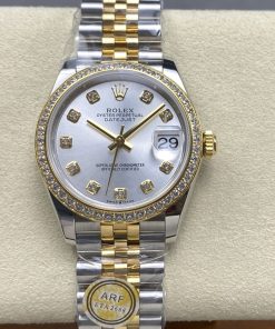 Rolex-Datejust 278383 Ladies 31mm Jubilee Diamonds Stainless Steel/Yellow Gold Silver Dial Diamonds Markers ARF ETA2688 Automatic
