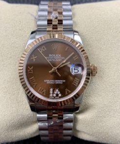 Rolex-Datejust 278271 Ladies 31mm Jubilee Stainless Steel/Rose Gold Brown Chocolate Dial Roman Markers ARF A2236 Automatic