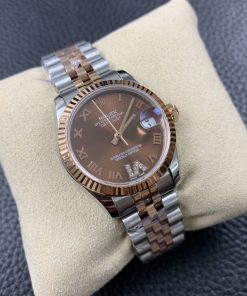 Alternative view of Rolex-Datejust 278271 Ladies 31mm Jubilee Stainless Steel/Rose Gold Brown Chocolate Dial Roman Markers ARF A2236 Automatic